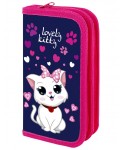 Пенал "Positive Kitty", 2 отделения, ламинированный картон, 19х11 см