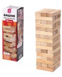 Игра настольная "Башня", 48 деревянных блоков