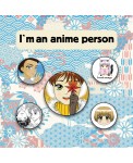 Набор значков "I'm an anime person" (5 штук)