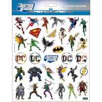 Пленочные Наклейки Большие PrioritY "DC, Лига справедливости – 1", 210х275 мм