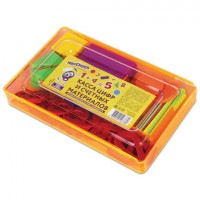 Касса цифр и счетных материалов "Легкий счет", 132 элемента, пенал (104751)