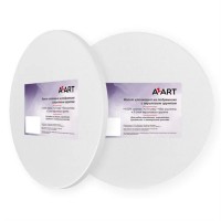 Холст на круглом подрамнике 15см хлопок, акрил. грунт, AZART