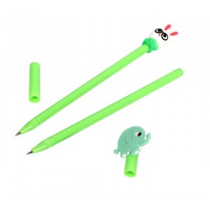 Ручка шариковая Mazari "Cartoon green" синий стержень, 0.7 мм М-5414-70 