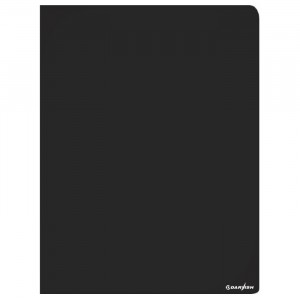 Папка с пружин. скоросшивателем и карманом А4 "Darvish" черная 700мкм