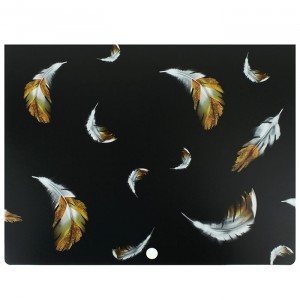 Папка на кнопке "Feather", А4, 500 мкм (ассорти)