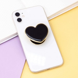 Попсокет "Black heart", gold