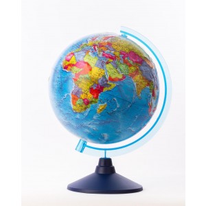 Глобус Земли политический, рельефный. Диаметр 25 см (Ке022500203)