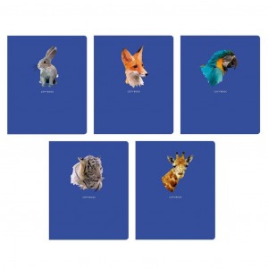 Тетрадь "Total Blue. Little friends", А5, 48 листов, клетка, в ассортименте