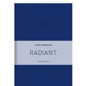 Ежедневник датированный "Radiant. Синий", А5, 176 листов