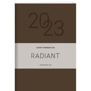 Ежедневник датированный "Radiant. Коричневый", А5, 176 листов