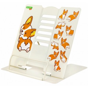 Подставка для книг и учебников "Corgi Pup", регулируемый угол наклона, металл