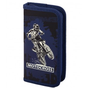 Пенал "Motocross", 1 отделение, ламинированный картон, 19х9 см