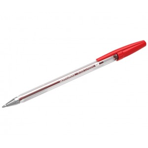 Ручка шариковая "M-500 CLASSIC", красная, корпус прозрачный, узел 0,7 мм