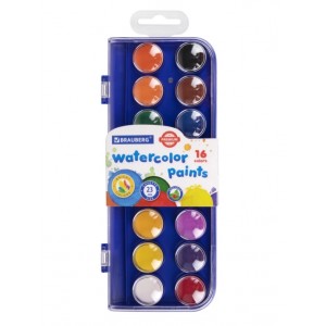 Краски акварельные "PREMIUM", 16 цветов, пенал