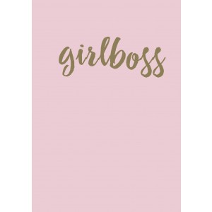 Блокнот. Girlboss (формат А5, тонированный блок, лента-ляссе)