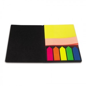 Блок (стикер) и закладки самоклеящиеся "Brauberg. Неоновые"