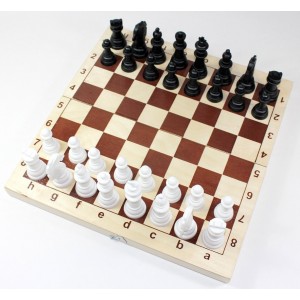Настольная игра "Шахматы и шашки" в деревянной упаковке