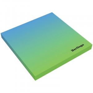 Самоклеящийся блок "Ultra Sticky. Radiance", 75x75 мм, 50 листов, цвет: голубой, зеленый