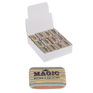  Ластик Koh-I-Noor Magic 6516/48 каучук 35x24x8 мм ассорти прямоуг., РБ