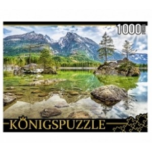 Пазлы "Konigspuzzle. Германия. Озеро Хинтерзее", 1000 элементов