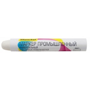 Маркер для промышленной графики "Silwerhof", для любых поверхностей, цвет: белый, арт. ПМ-100