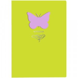 Книга для записей "Butterfly. Салатовый", А5, 80 листов