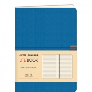 Книга для записей "Lite Book. Синий", А6, 100 листов