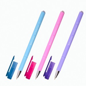 Ручка шариковая масляная "Fruity Pastel", цвет чернил синий, soft-touch, узел 0,7 мм, линия письма 0,35 мм