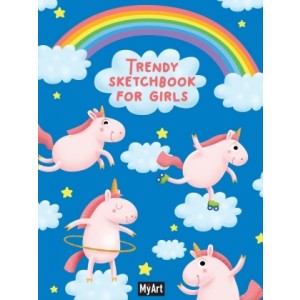 Myart. Trendy sketchbook for girls. Единороги