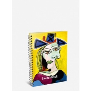 Скетчбук Пикассо.Голова женщ.в голуб.-01672 (А6)