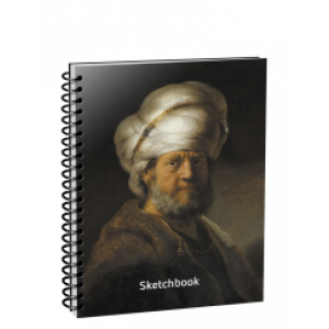 Скетчбук Рембрандт. Портрет мужчины в восточном костюме-06769