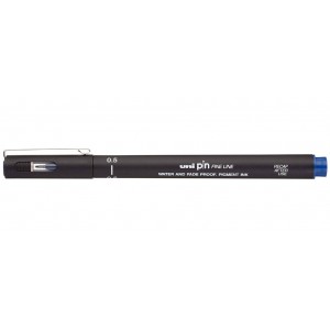Ручка-линер Uni Pin, 0.5 мм, синяя