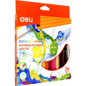Карандаши цветные акварельные "Color Emotion", липа, 24 цвета