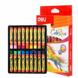 Масляная пастель Deli "ColoRun", 18 цветов
