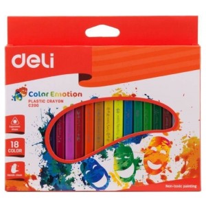 Мелки восковые "Color Emotion", трехгранные, 24 цвета
