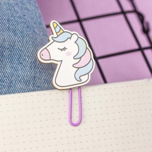 Закладка-скрепка "Unicorn head"