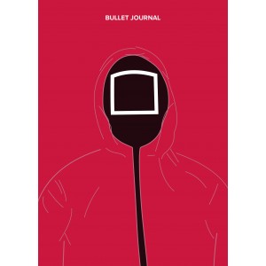 Блокнот. Bullet journal (квадрат) (по мотивам сериала "Игра в кальмара") (формат А4, мягкая обложка,
