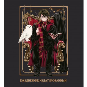 Гарри Поттер. Ежедневник недатированный (А5, мягкая обложка, 80 л., квадратный)