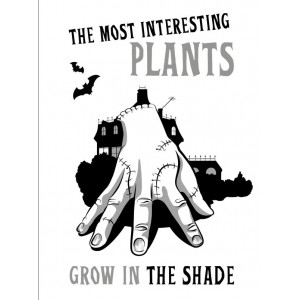 The most interesting plants grow in the shade. Вещь. Блокнот в точку
