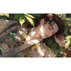 Кардхолдер. Маньхуа. Спящий принц (в форме книжки, 215х65 мм)