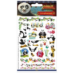 Наклейки-тату переводные "Кунг-фу панда 2", 110*200 мм