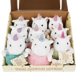 Волшебный единорог. Игрушка мягкая, 14 см