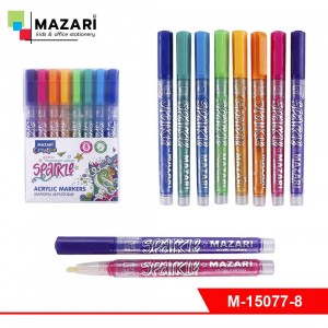 Набор маркеров-красок с блёстками SPARKLE 8цв.М-15077-8