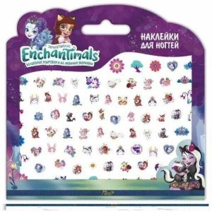 Наклейки "Enchantimals" для ногтей большие, 130х128 мм