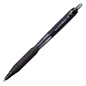 Ручка шариковая автоматическая, 0.7 мм, черная, JETSTREAM 101
