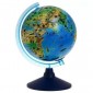 Глобус зоогеографический интерактивный (детский) с подсветкой от батареек + очки виртуальной реальности