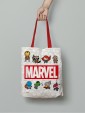 Сумка-шоппер холщовая PrioritY "Marvel. Марвел Комикс", 38х32 см