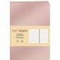 Ежедневник недатированный "Soft Touch. Розовое золото", А6+, 136 листов